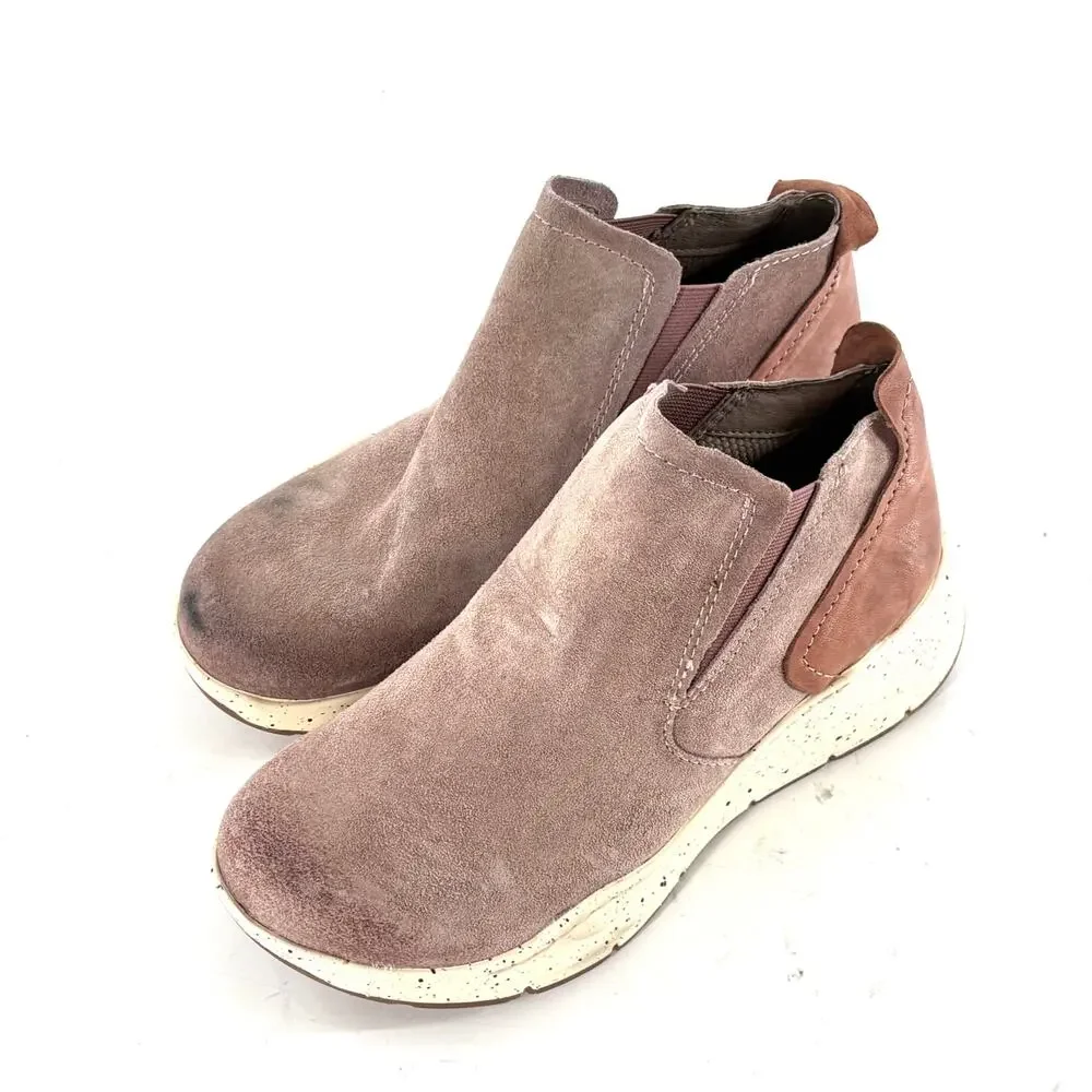 Bionica Ortholite All Weather Oana Boot 6.5 Lilac Suede Bootie Sneaker Travel